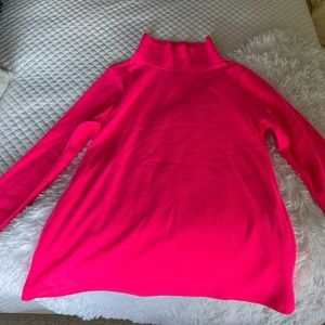 Brand new Dudley Stephens Neon Pink Turtleneck